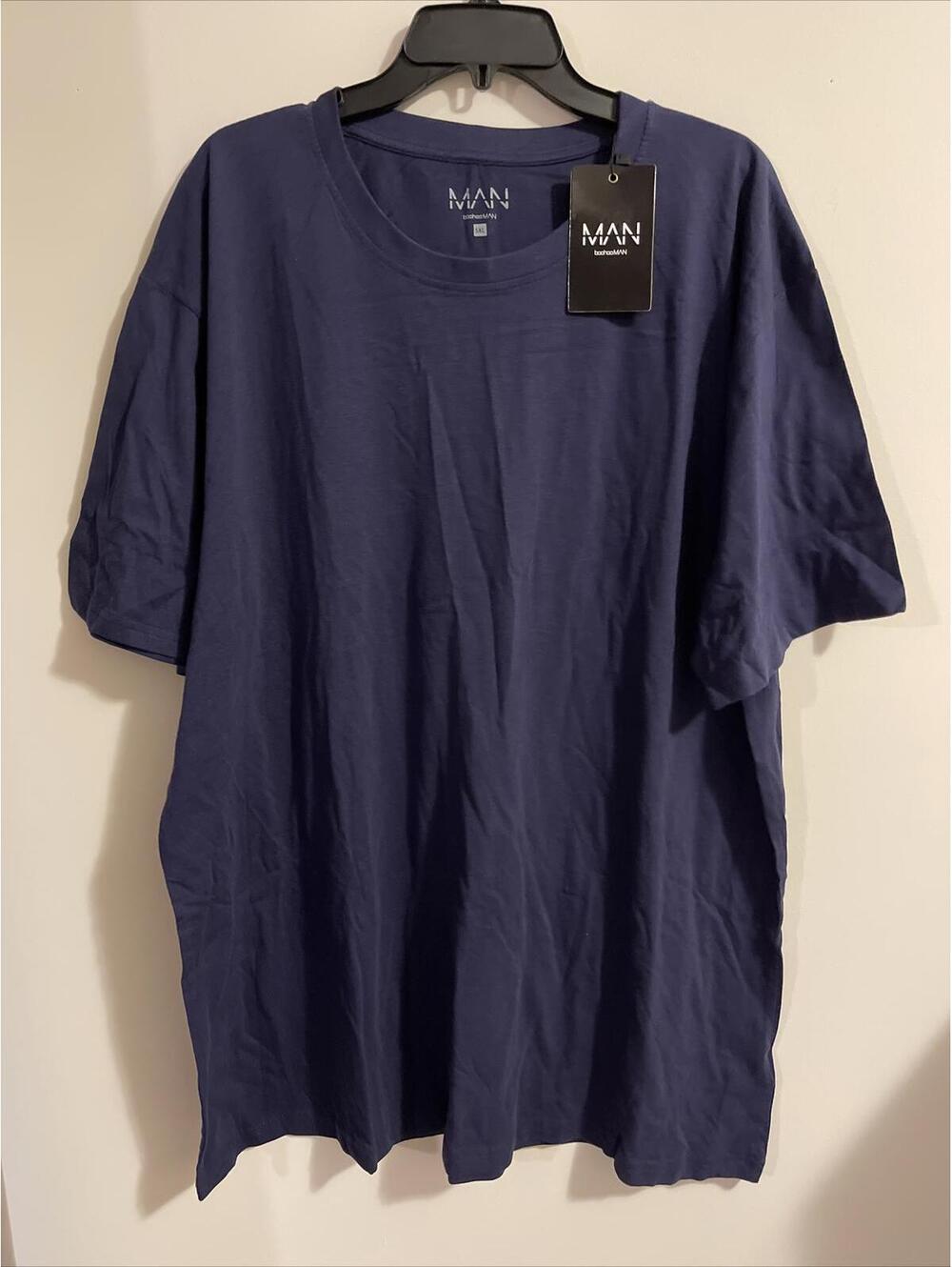 Boohoo Man Mens Size 5xl Blue Tshirt NWT! M207